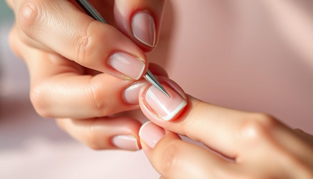 cuticle pushing technique