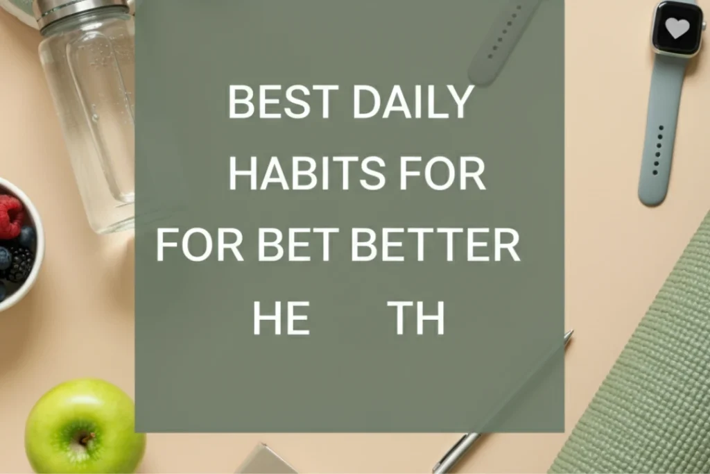 Unlock a Healthier You: The Best Daily Habits for Better Health Best daily habits for better health